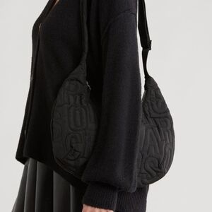 Marc Jacobs Jumbled Logo Workwear Quilted Nylon Bag, Large